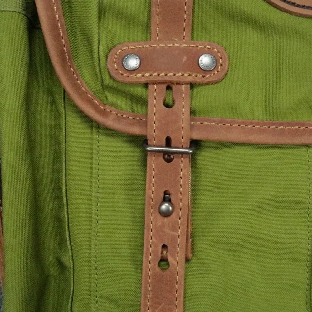 Fjallraven Rucksack No 21 Meadow Green Small Leather Travel Outdoors G 1000